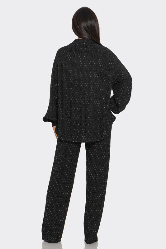 Pamela Long Sleeve Pants Set