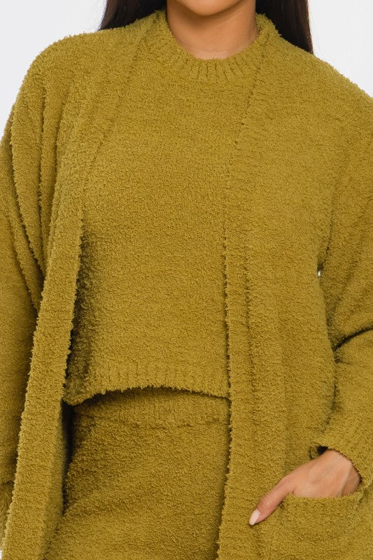 Amber 3 Piece Plush Lounge Set