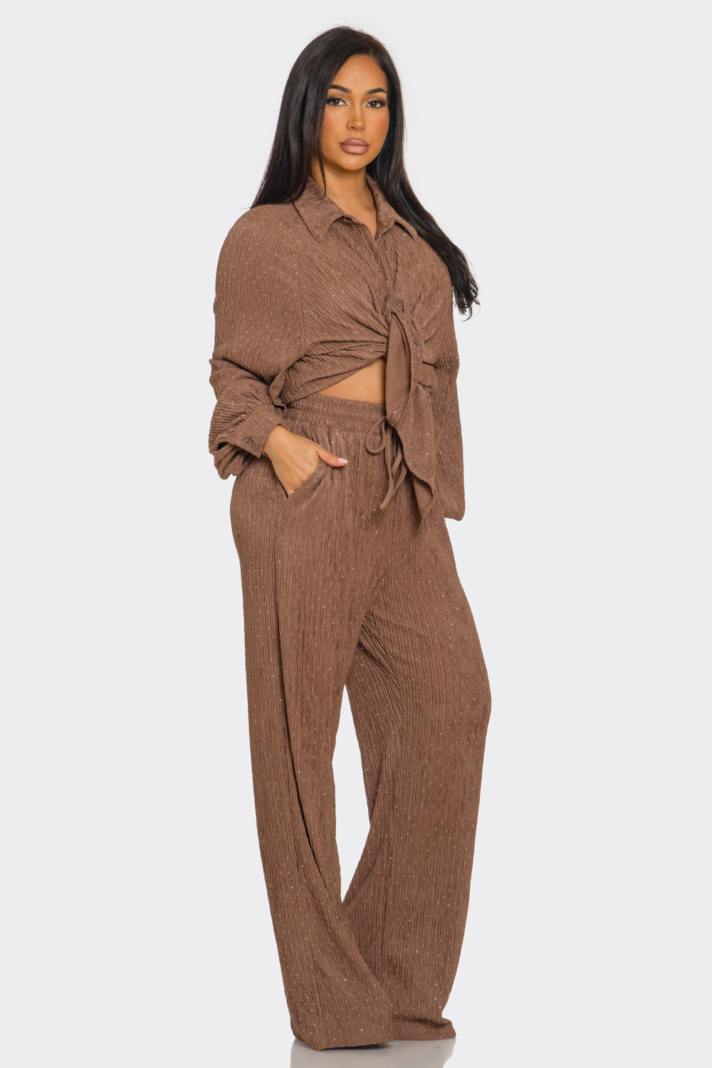 Pamela Long Sleeve Pants Set