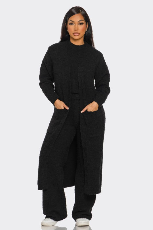 Amber 3 Piece Plush Lounge Set