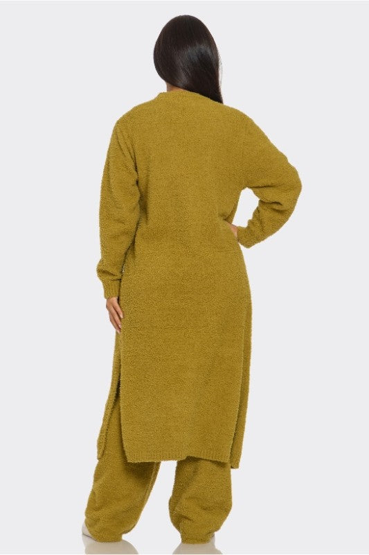 Amber 3 Piece Plush Lounge Set