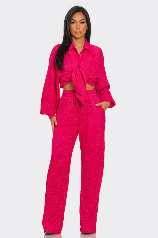 Pamela Long Sleeve Pants Set